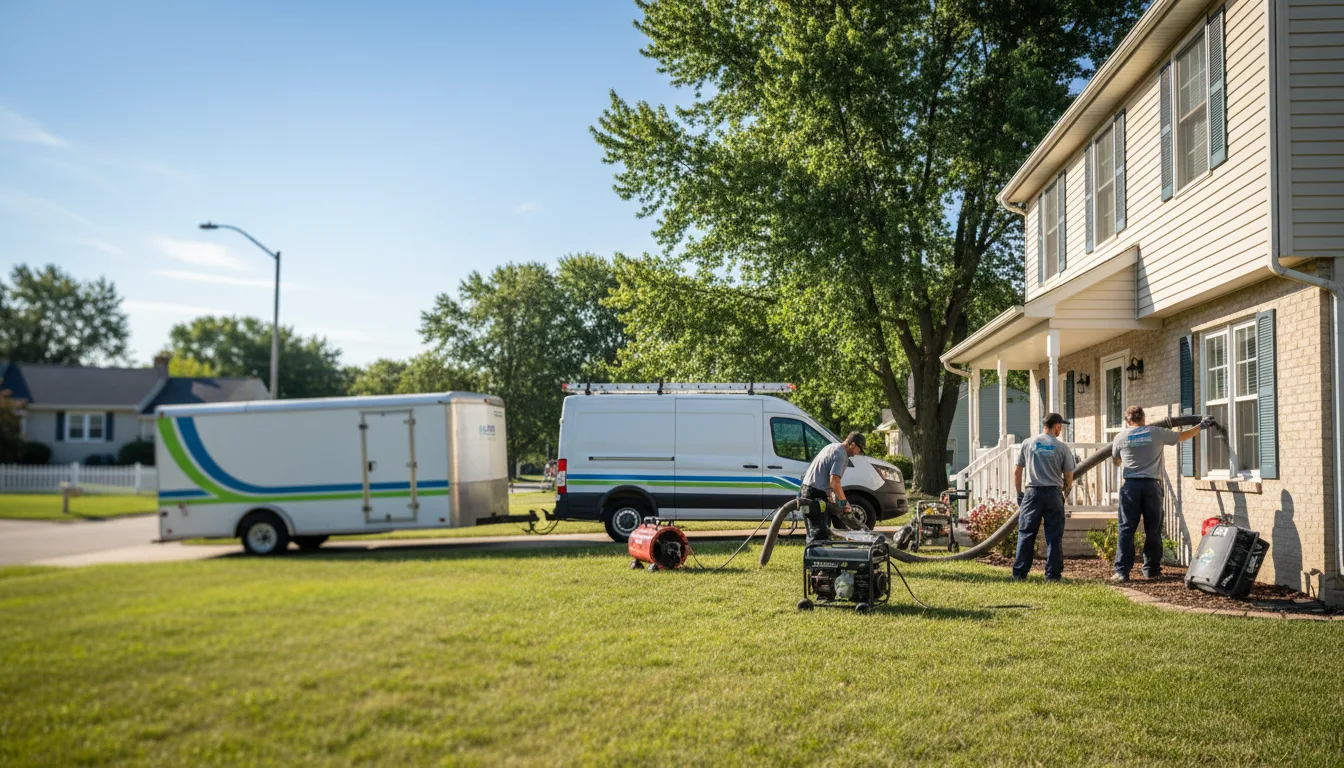 Flooded Basement Restoration And Cleanup With Repair in Decker, IN near me